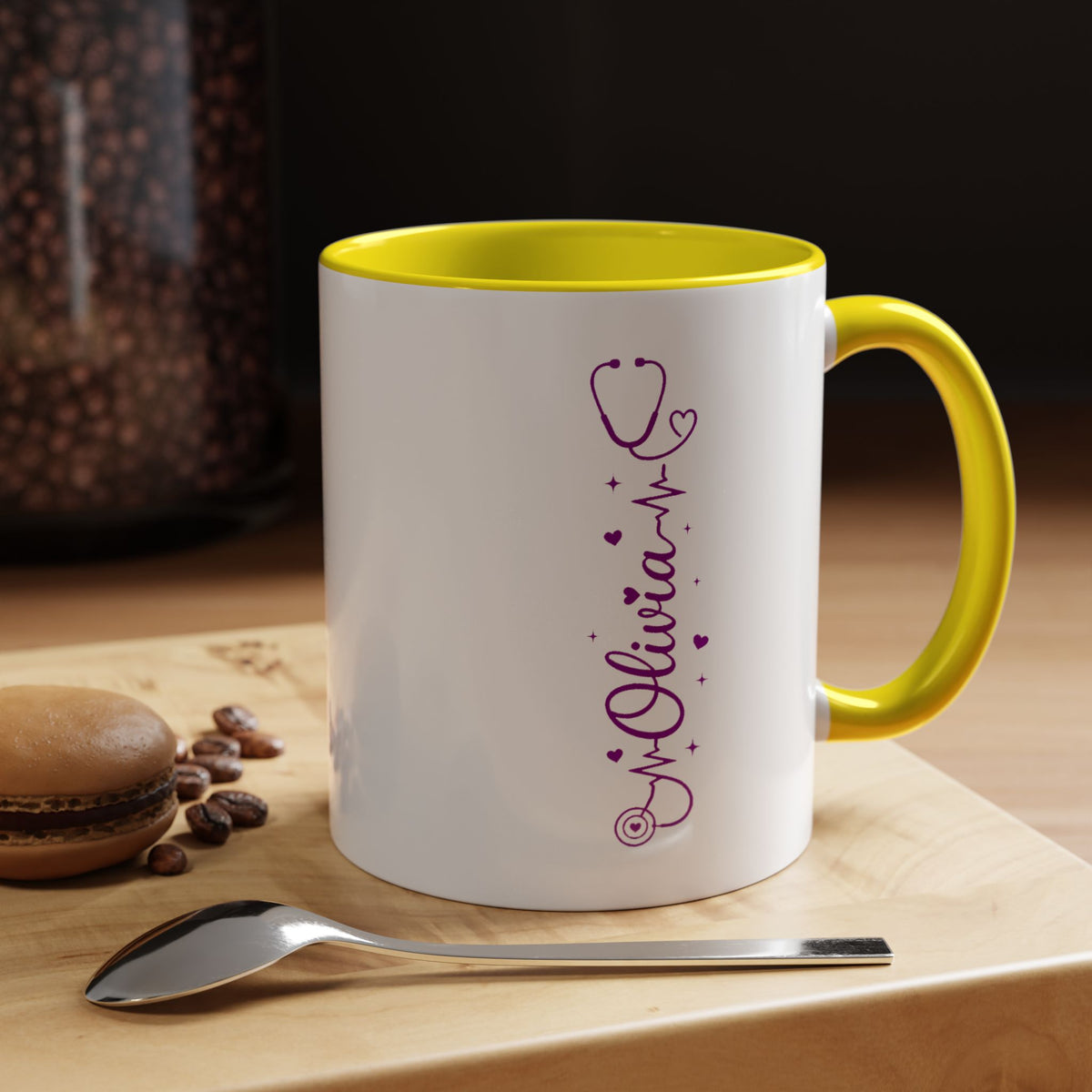 Custom Nurse Name Mug, Personalized Nurse Coffee Cup, Registered Nurse Gift, Nursing Student Gift, Healthcare Appreciation Mug