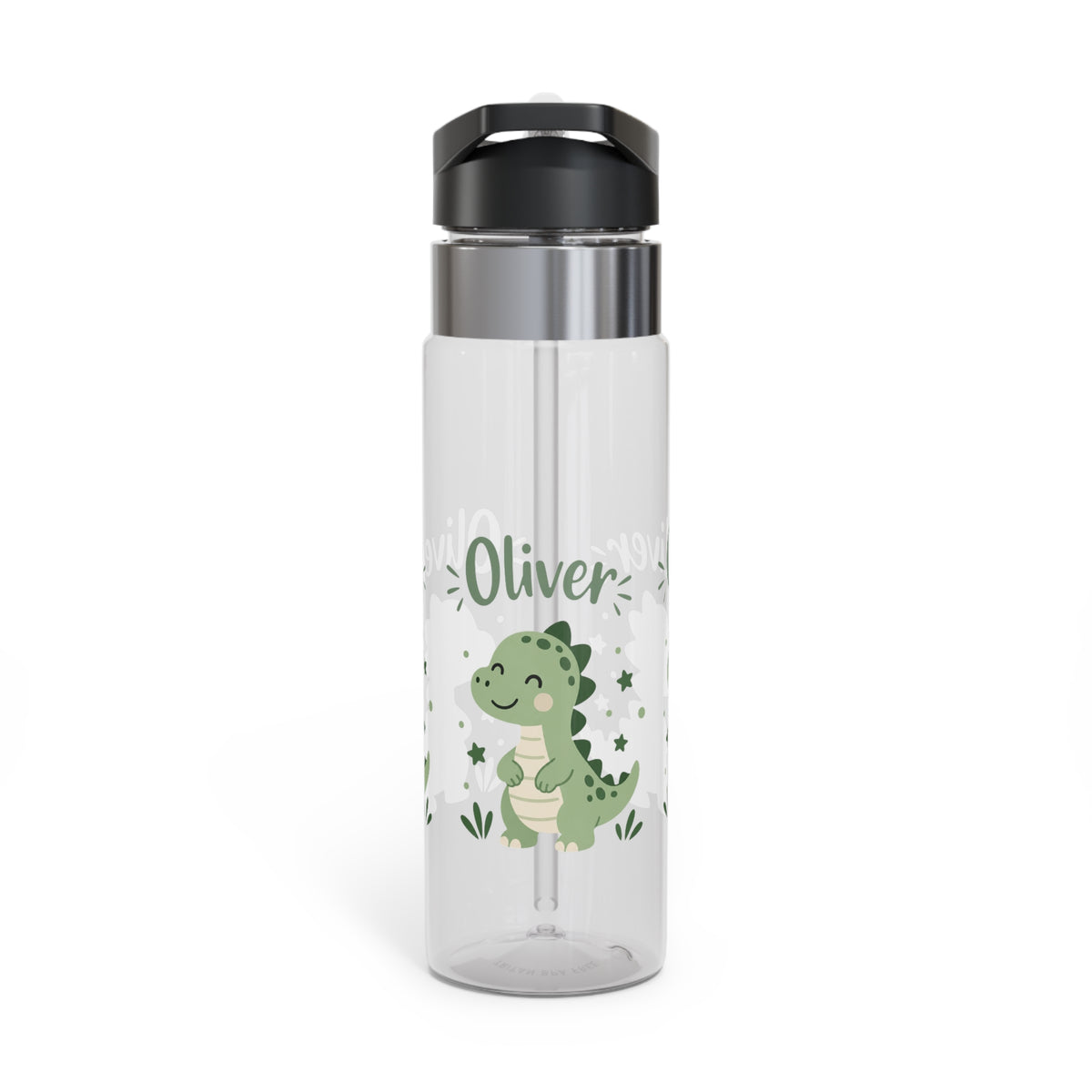 Dinosaur Personalized Water Bottle, Custom Name Drink Bottle, Adventure Gift, Kids School Bottle, Birthday Gift, Reusable Hydration Bottle