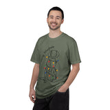 Merry Woofmas Dog Shirt, Funny Christmas Puppy T-Shirt, Holiday Lights Pet Lover Tee, Cute Gift for Dog Mom, Dog Dad or Family Party