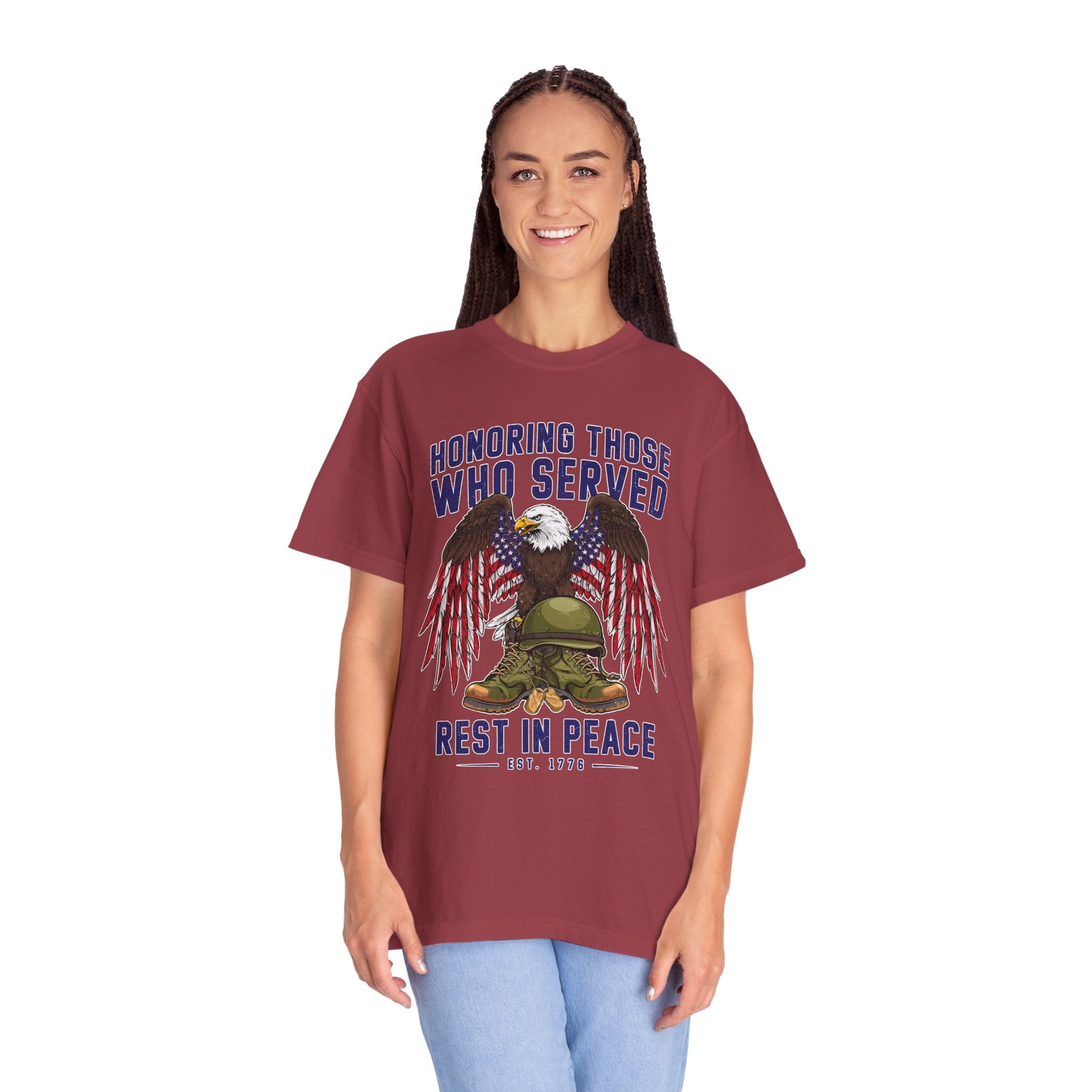 Honoring Those Who Served Shirt, Military Memorial T-Shirt, Fallen Soldier Tribute, Veteran Remembrance Gift, Patriotic Eagle Tribute Tee