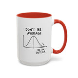 Be an Outlier Coffee Mug, Motivational Math Mug, Statistics Lover Gift, Data Analyst Mug, Inspirational Success Coffee Cup