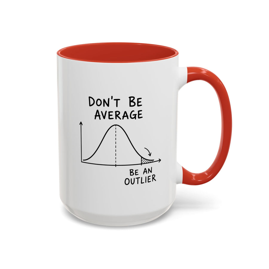 Be an Outlier Coffee Mug, Motivational Math Mug, Statistics Lover Gift, Data Analyst Mug, Inspirational Success Coffee Cup