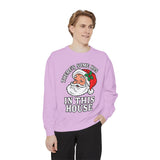 There's Some Ho's in This House Sweatshirt, Funny Santa Christmas Crewneck, Adult Holiday Party Pullover, Naughty Gift for Friends