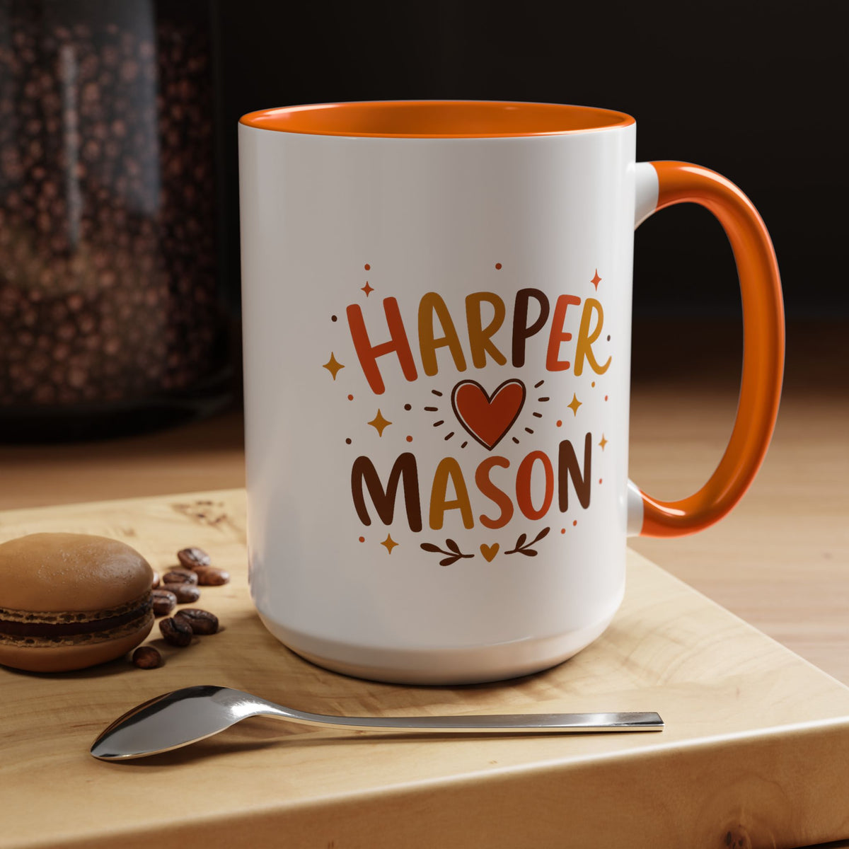Personalized Couple Name Mug, Custom Names Coffee Mug, Matching Couple Gift, Anniversary Present for Husband and Wife, Romantic Mug