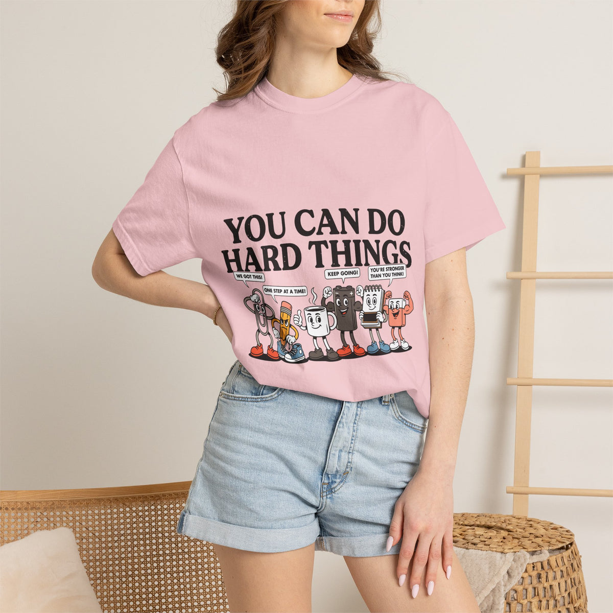 Motivational Teacher Shirt Comfort Colors Tee, You Can Do Hard Things School Counselor Shirt, Positive Classroom Shirt, Educator Gift