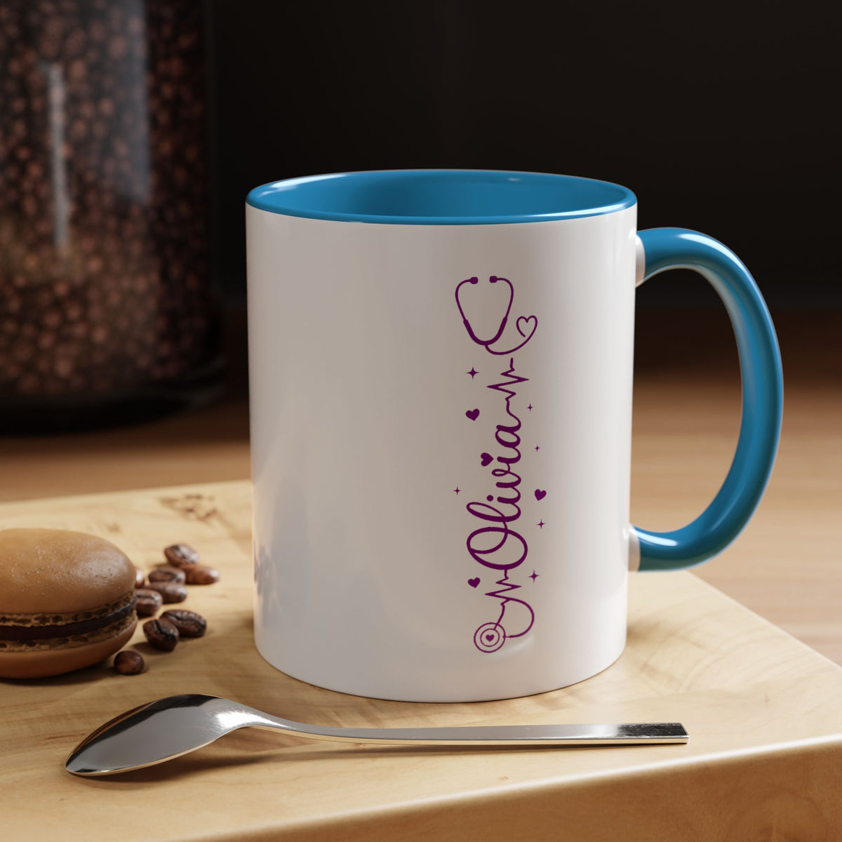 Custom Nurse Name Mug, Personalized Nurse Coffee Cup, Registered Nurse Gift, Nursing Student Gift, Healthcare Appreciation Mug