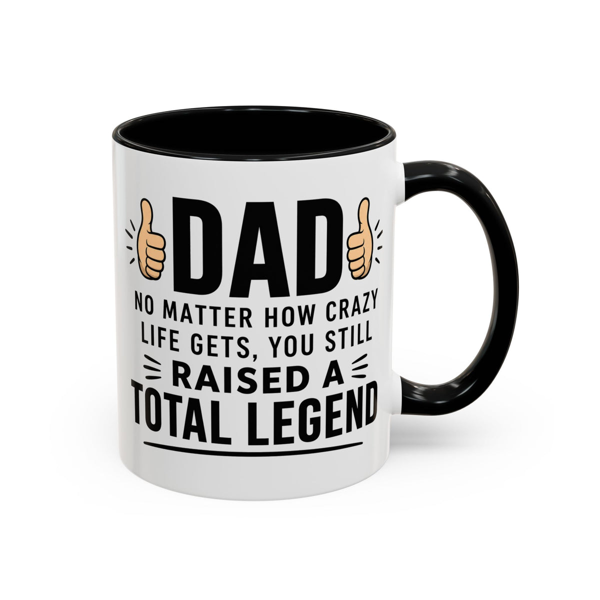 Funny Dad Coffee Mug, Dad Raised a Total Legend Mug, Father's Day Gift for Dad, Cool Dad Coffee Cup, Birthday Gift for Father