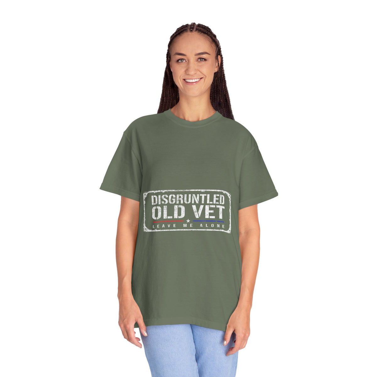 Disgruntled Old Vet Shirt, Leave Me Alone Veteran T-Shirt, Funny Military Gift for Retired Soldier, Sarcastic Veterans Day Tee for Grandpa