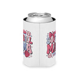 Softball Mom Can Cooler, Personalized Beer Koozie, Softball Mom Gift, Baseball Mom Drink Holder, Sports Mom Gift, Game Day Gift