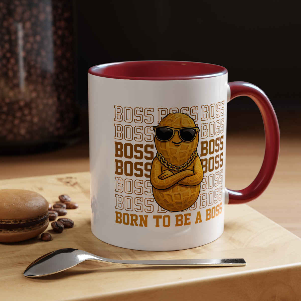 Born to Be a Boss Mug, Funny Boss Coffee Mug, Leadership Gift for Manager, Entrepreneur Coffee Cup, Office Desk Gift
