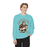 Keepin It Reel Comfort Colors Sweatshirt, Funny Fishing Sweatshirt, Bigfoot Fishing Shirt, Fisherman Gift for Men and Women