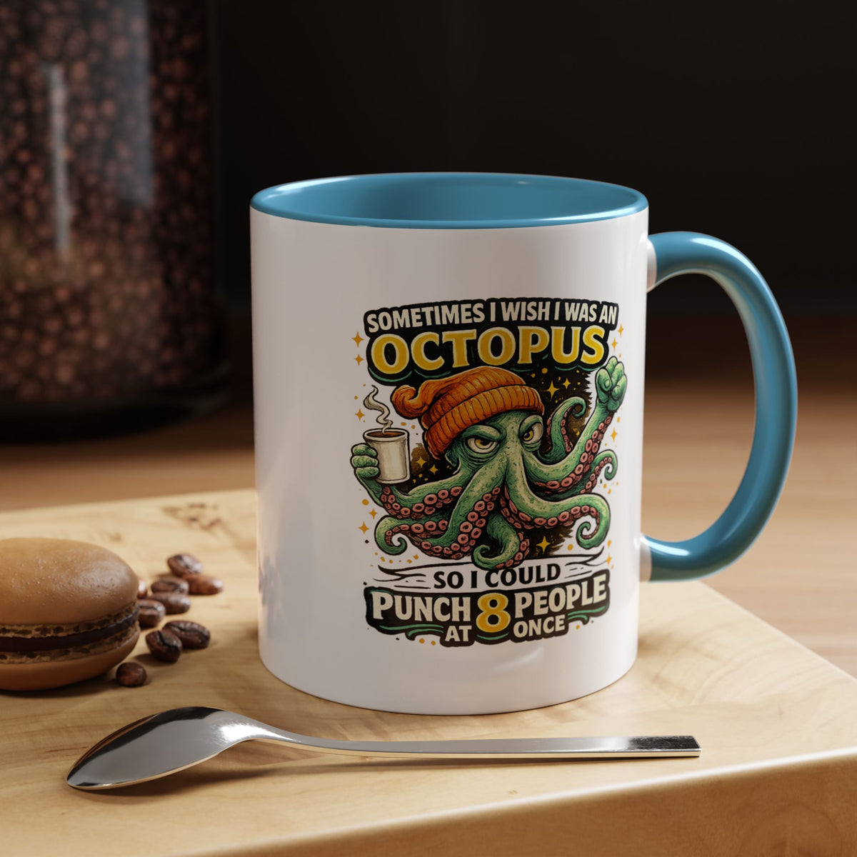 Funny Octopus Coffee Mug, Sometimes I Wish I Was an Octopus Mug, Sarcastic Office Humor Cup, Coworker Gift, Funny Boss Gift, Coffee Lover