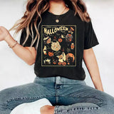 HALLOWEEN Pattern Round Neck Short Sleeve