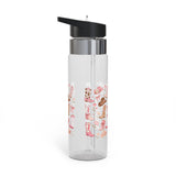 Cowgirl Western Boots Transparent Water Bottle, Cute Country Drinkware, Pink Rodeo Gift for Her, Cowgirl Gym and Everyday Hydration