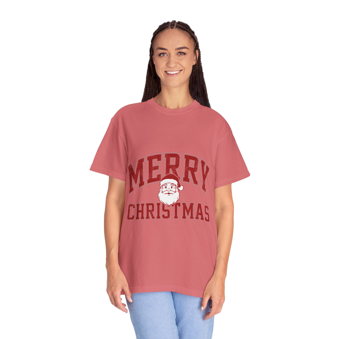 Merry Christmas Santa Shirt, Vintage Holiday T-Shirt, Festive Christmas Party Tee, Retro Santa Claus Gift for Family Photos, Men or Women