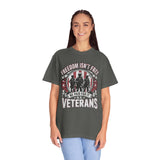 Freedom Isn't Free Veteran Shirt, Military Veteran T Shirt, U.S. Veterans Patriotic Tee, American Flag Military Gift, Veteran Pride Shirt