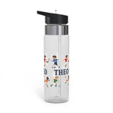 Personalized Soccer Water Bottle, Custom Name Kids Sport Bottle, Soccer Player Gift Boys, Birthday Present Young Athlete