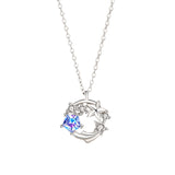Dream Meteor Necklace Female Korean Version Ins Geometric Star Zircon Pendant 925 Sterling Silver Clavicle Chain