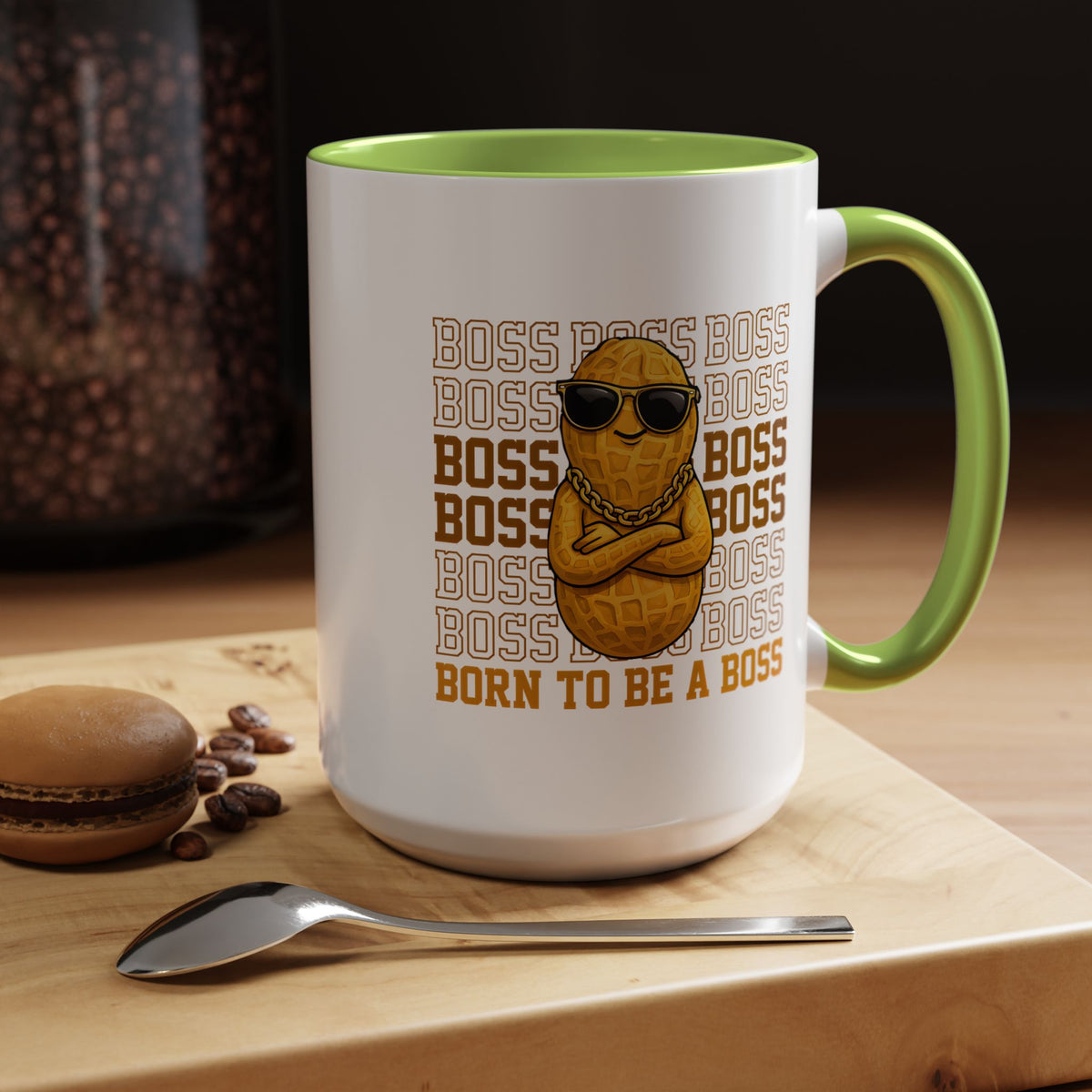 Born to Be a Boss Mug, Funny Boss Coffee Mug, Leadership Gift for Manager, Entrepreneur Coffee Cup, Office Desk Gift