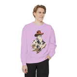 Western Ghost Halloween Sweatshirt, Cowboy Hat Spooky Pullover, Cute Vintage Fall Gift for Cowgirl, Country October Outfit for Women