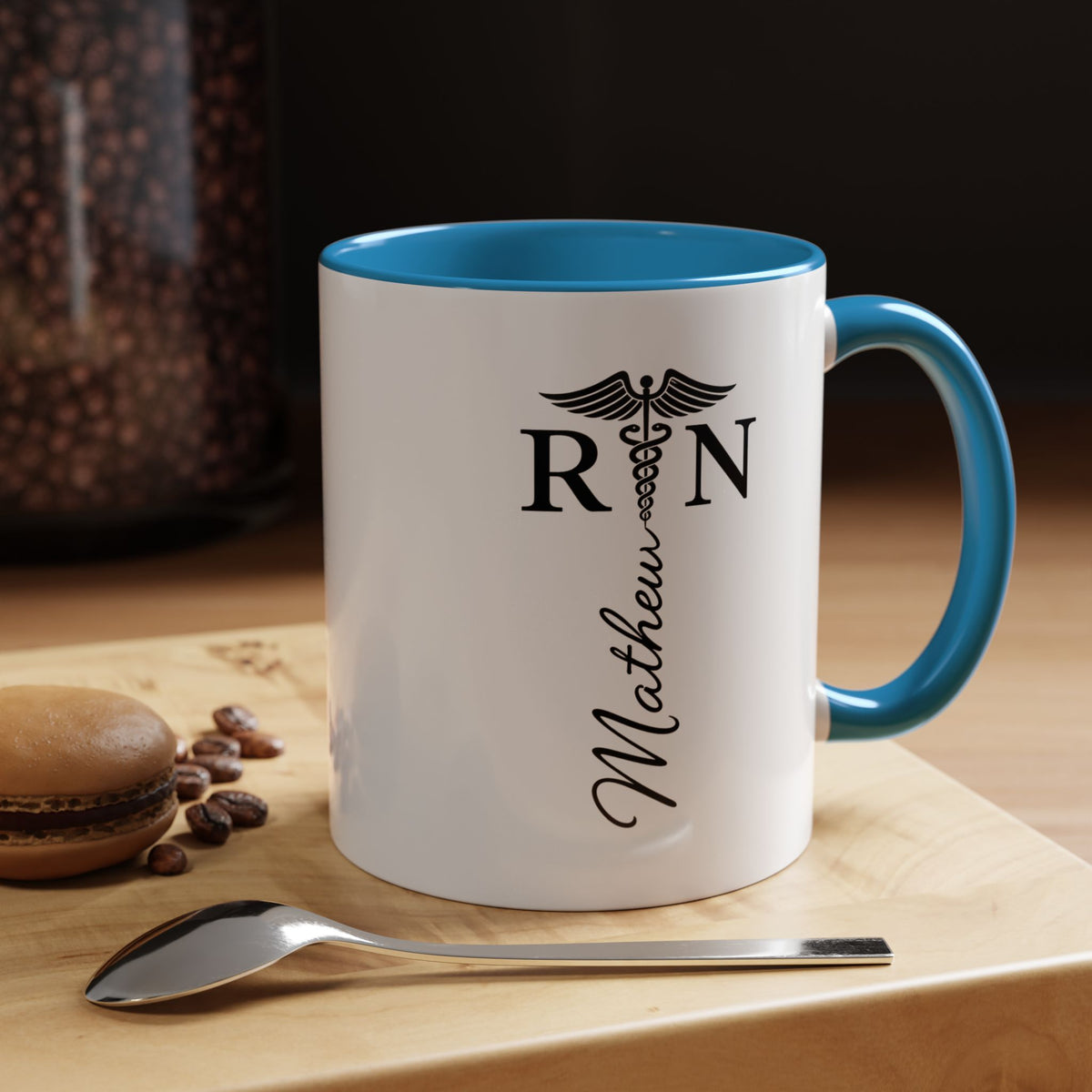 Personalized RN Coffee Mug, Registered Nurse Gift, Custom Nurse Name Mug, Nursing School Graduation Gift, RN Appreciation Cup