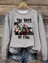 Printed pullover sweatshirt sweatshirt