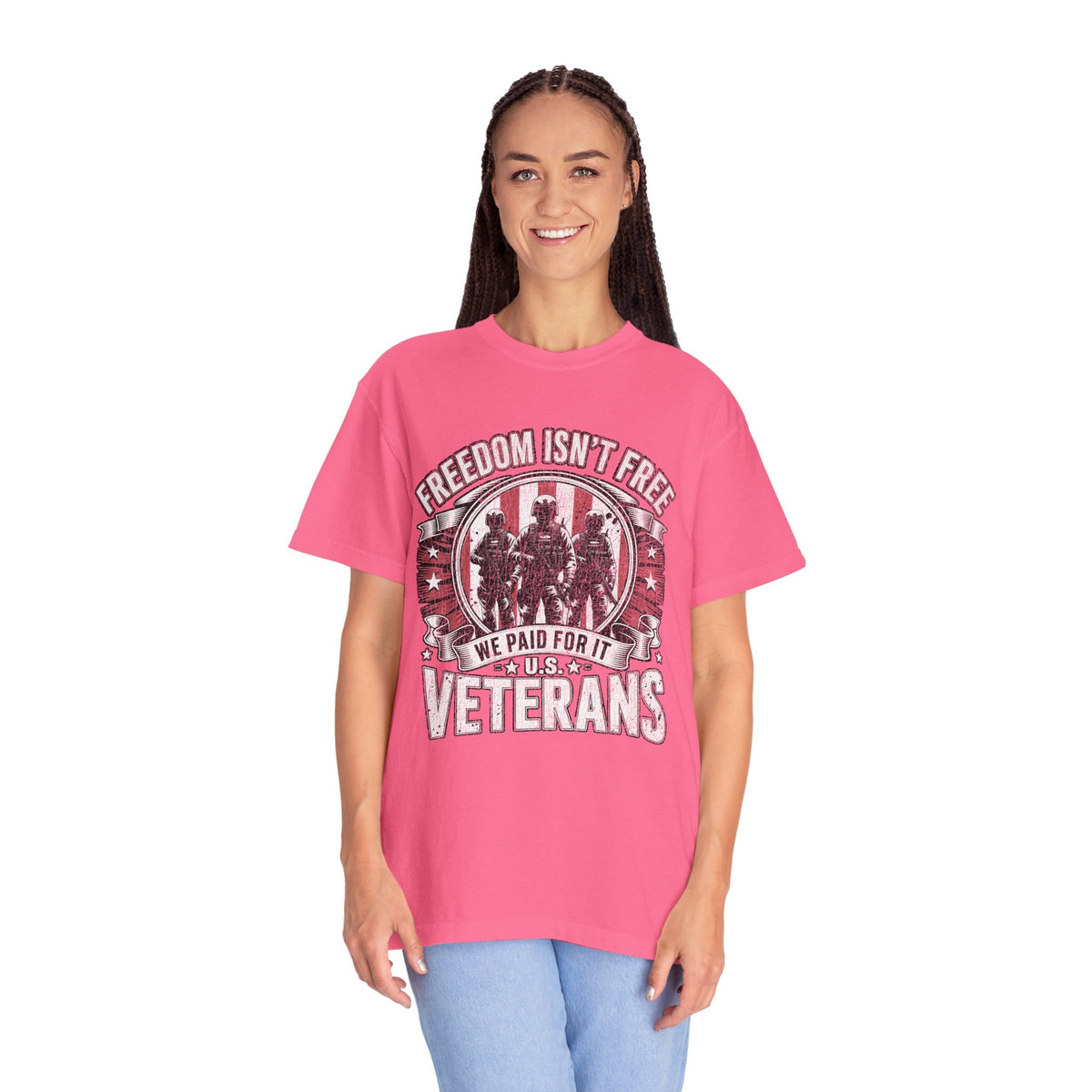 Freedom Isn't Free Veteran Shirt, Military Veteran T Shirt, U.S. Veterans Patriotic Tee, American Flag Military Gift, Veteran Pride Shirt