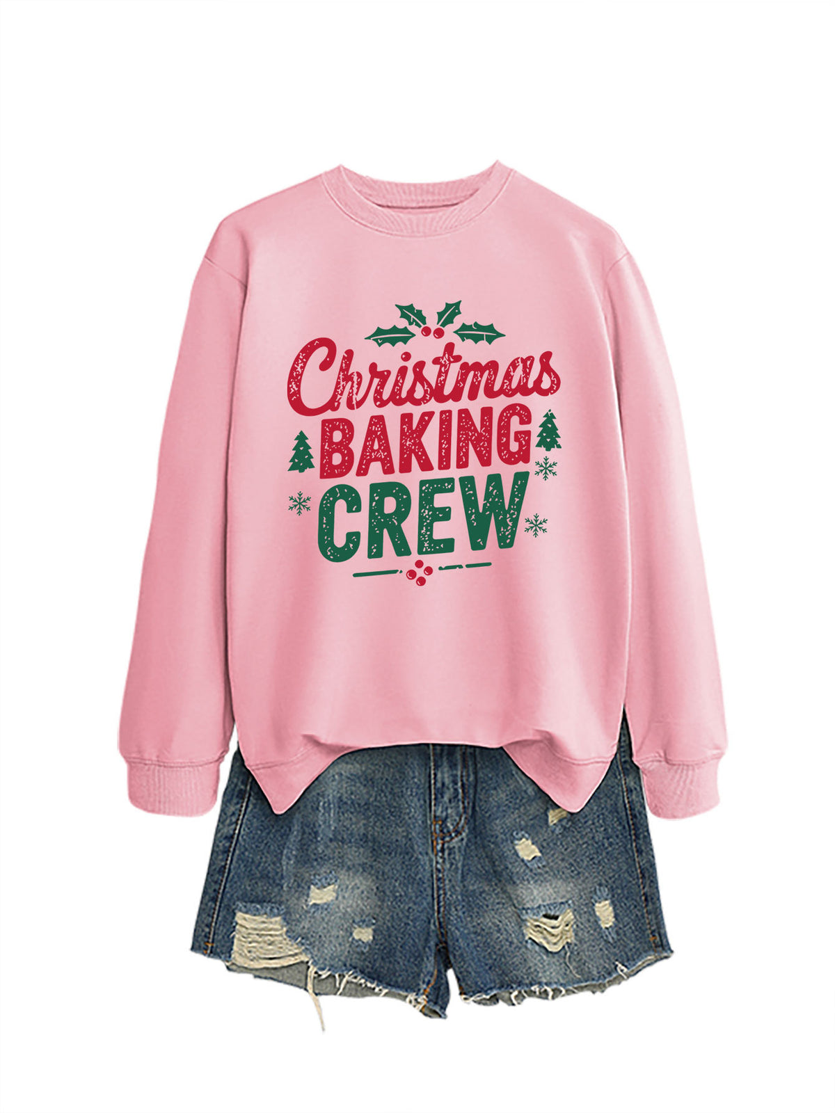 Ladies' Christmas baking crew sweatshirt