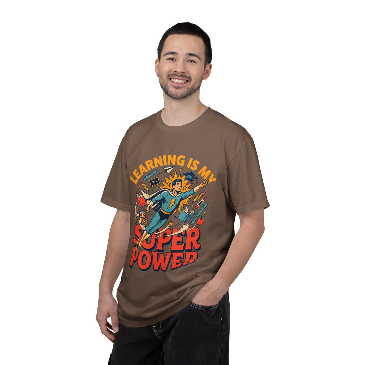 Teacher Superhero Comfort Colors Shirt, Learning Is My Super Power Tee, Teacher Appreciation Gift, Back To School Educator Shirt
