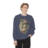 Winter Birds Graphic Sweatshirt, Vintage Woodland Pullover for Bird Lovers, Festive Nature Top, Cozy Christmas Gift for Birdwatchers