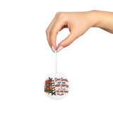 Book Lover Christmas Ornament, Dear Santa Just One More Chapter, Holiday Gift for Readers and Bookworms, Festive Library Tree Decoration