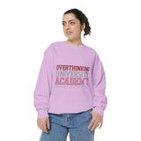 Overthinking University Sweatshirt, Funny Anxiety Crewneck, Chronic Thinker Gift, College Student Pullover, Sarcastic Campus Outfit