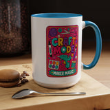 Craft Lover Coffee Mug, Craft Mode Maker Magic Mug, Gift for Crafters and DIY Enthusiasts, Creative Hobby Coffee Cup for Makers