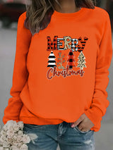 Printed pullover sweatshirt sweatshirt