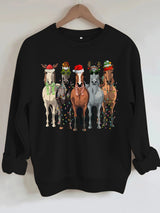 Sweatshirt Christmas pattern print