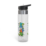 Personalized Dinosaur Kids Water Bottle | Custom Name 20oz School Bottle for Boys