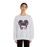 Personalized Patriotic Sweatshirt, Custom Little Miss Pullover, American Flag Girl Crewneck, Fourth of July Gift, USA Country Shirt
