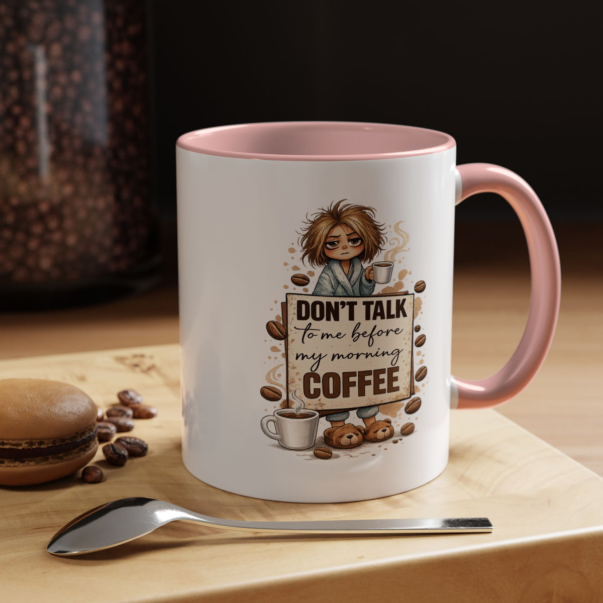 Funny Morning Coffee Mug, Don't Talk To Me Before My Morning Coffee Mug, Coffee Lover Gift for Women, Caffeine Humor Cup