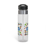 Personalized Dinosaur Kids Water Bottle, Cute Dino School Bottle for Boys, Birthday Gift for Toddler, Back to School Hydration Bottle