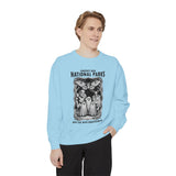 Protect Our National Parks Comfort Colors Sweatshirt, Gothic Nature Lover Crewneck, Cryptid Halloween Outdoor Adventure Gift