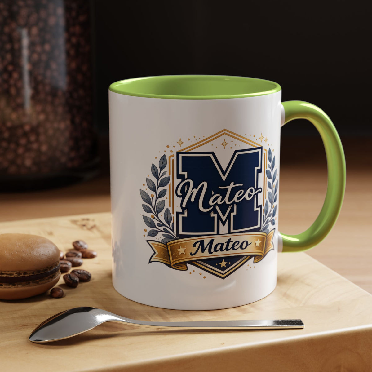 Personalized Initial Name Mug, Custom Monogram Coffee Mug for Men and Boys, Letter Mug with Name, Birthday Gift for Son, Unique Custom Cup