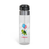 Personalized Turtle Water Bottle for Girls, Custom Name Kids Drink Bottle, Cute Sea Turtle School Bottle, Birthday Gift for Her