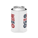 One Nation Under God Can Cooler, Patriotic Drink Holder, American Flag Beverage Sleeve, USA Pride Gift, Faith Inspired Gift, Summer Party
