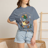 Christian Duck Comfort Colors Shirt, Walking with the Lord Graphic Tee, Cute Faith Based Duck Shirt, Trendy Christian Comfort Tee