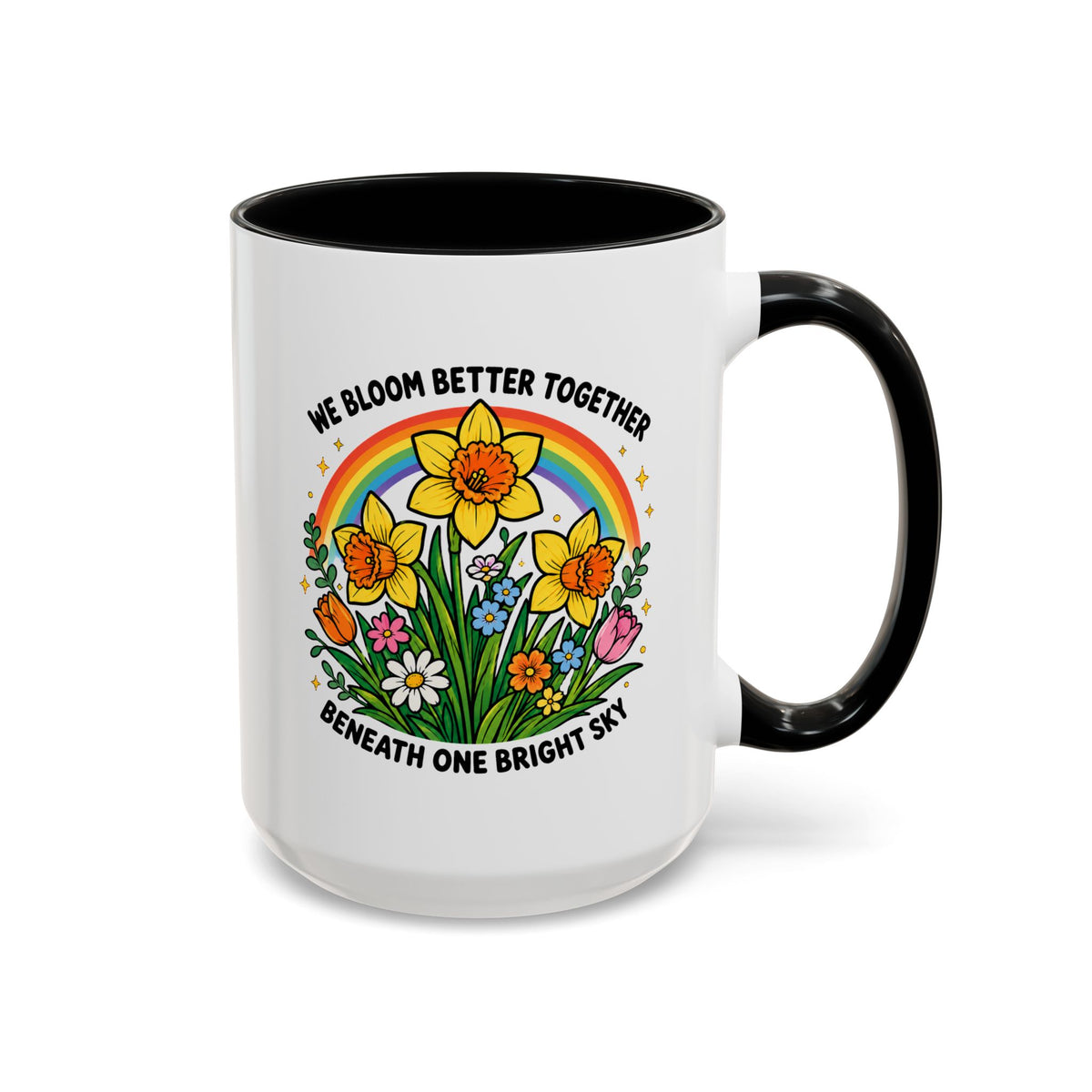 We Bloom Better Together Mug, Teacher Appreciation Gift, Inspirational Flower Coffee Mug, Classroom Teacher Gift, Thank You Teacher Cup