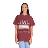 I Am a Veteran Shirt, My Oath Has No Expiration Date T-Shirt, Patriotic Military Gift, Veterans Day Tee for Retired Service Member