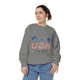 USA 250th Anniversary Comfort Colors Sweatshirt, Patriotic Bow Coquette Shirt, America 1776 2026 Sweatshirt, Fourth of July Gift