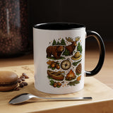 Camping Mug, Woodland Wildlife Coffee Cup, Bear and Moose Outdoor Gift, Rustic Cabin Kitchen Decor, Birthday Present for Camper or Hiker