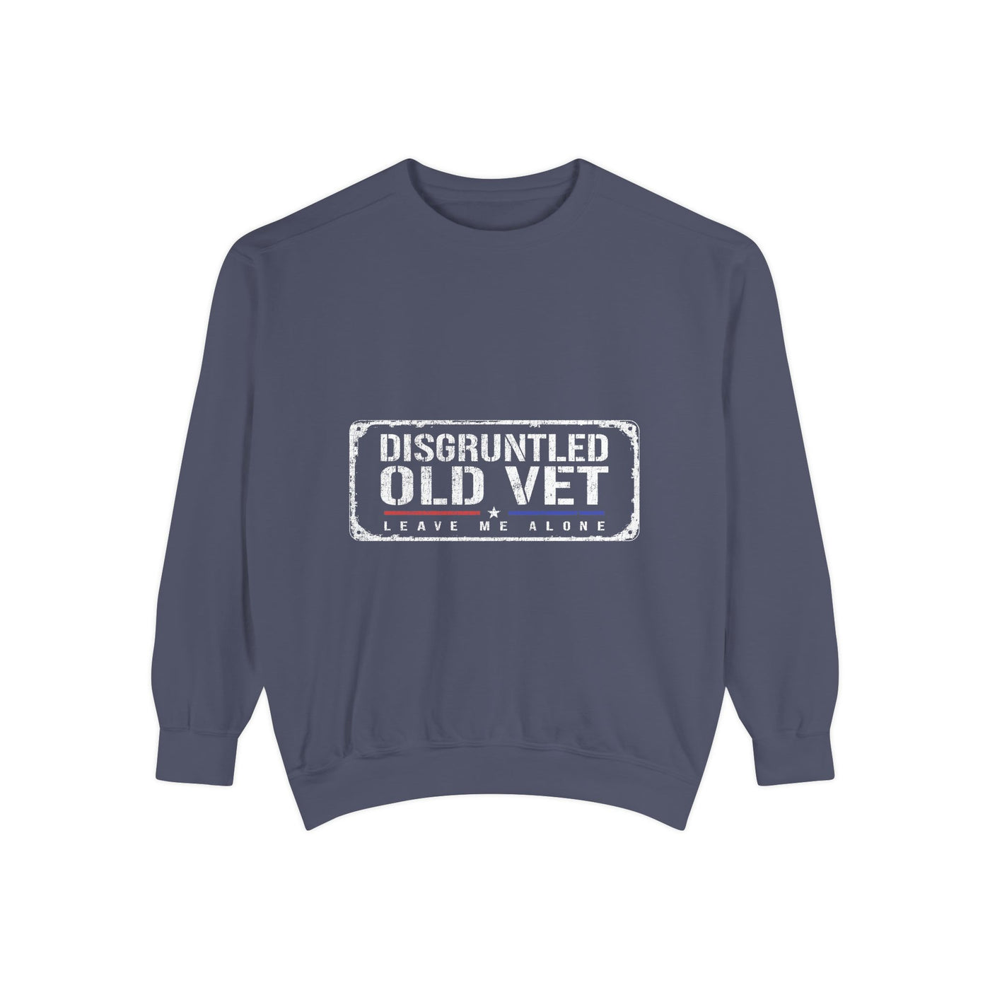 Disgruntled Old Vet Sweatshirt, Leave Me Alone Veteran Crewneck, Funny Military Gift for Retired Soldier, Sarcastic Grandpa Pullover
