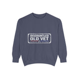 Disgruntled Old Vet Sweatshirt, Leave Me Alone Veteran Crewneck, Funny Military Gift for Retired Soldier, Sarcastic Grandpa Pullover